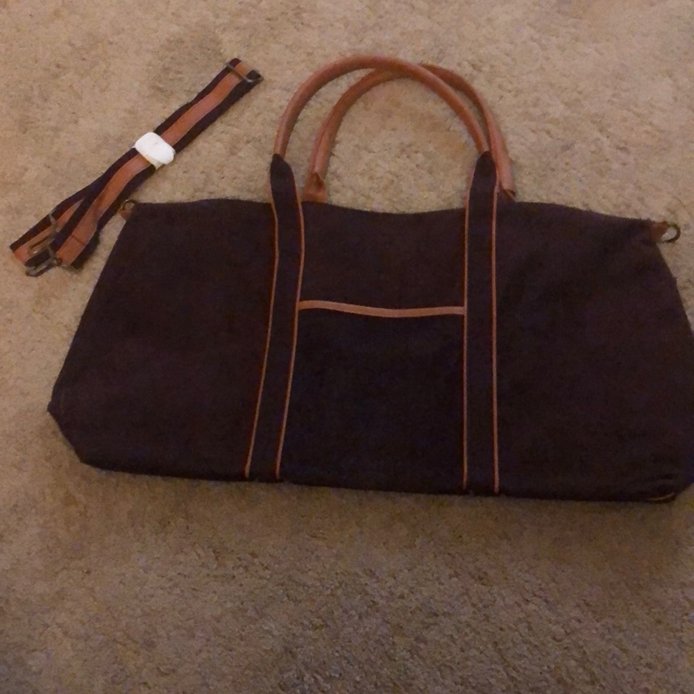 Weekender or gym bag Burgundy Corduroy